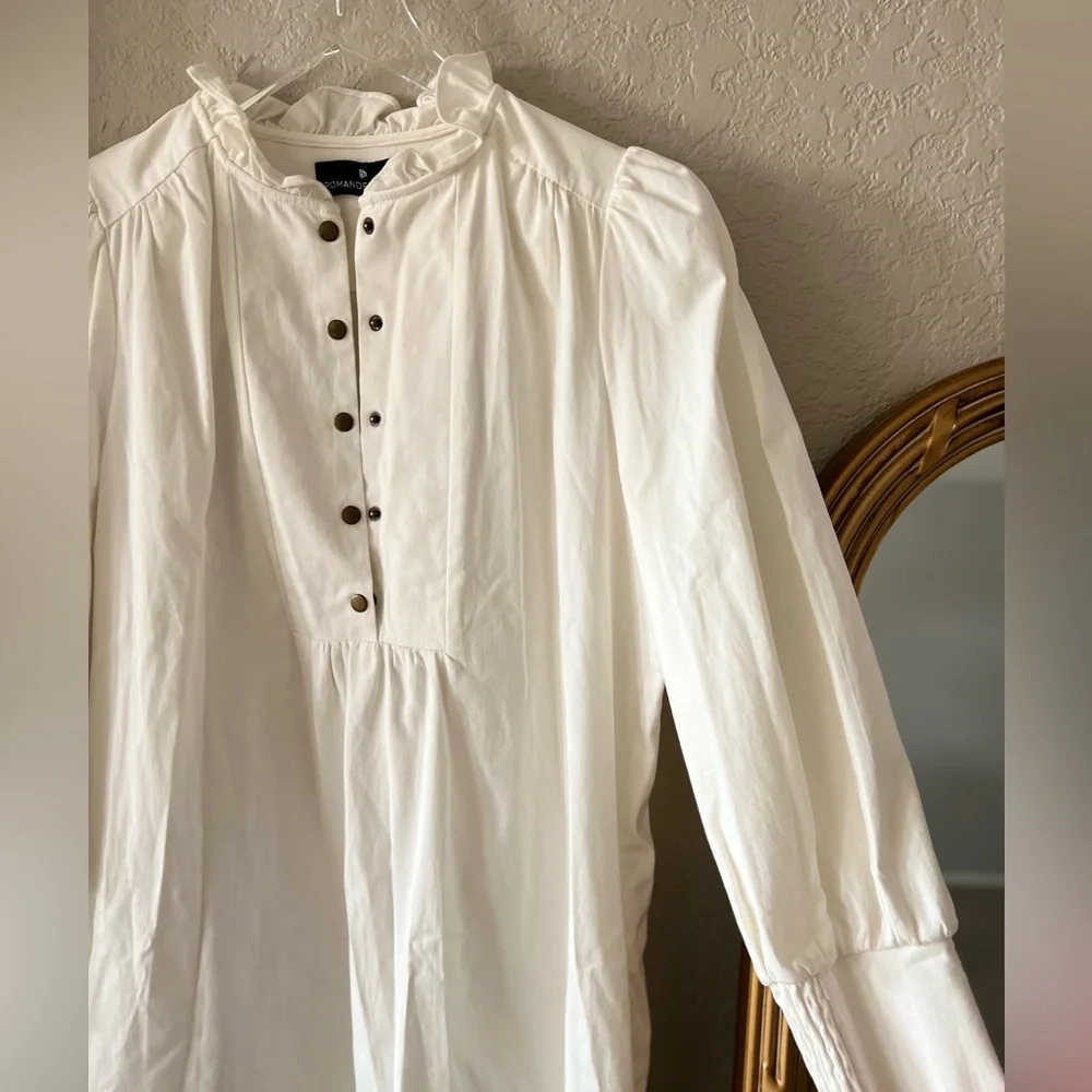 Pomander Place White Button-Down Dress - Picture 4 of 10